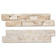 RO'MA NATURE - Parement Travertin Beige 60x15 cm Brut/Adouci (lot de 0,99 m² soit 11 plaques) - vignette
