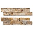 RO'MA NATURE - Pierre de parement Travertin Scabos 60x15 cm Brut (lot de 0,99 m² soit 11 plaques) - vignette