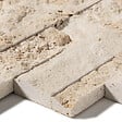 RO'MA NATURE - Parement Travertin Beige 60x15 cm Brut (lot de 0,99 m² soit 11 plaques) - vignette
