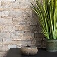 RO'MA NATURE - Pierre de parement Travertin Gris Silver 60x15 cm Brut/Adouci (lot de 0,99 m² soit 11 plaques) - vignette