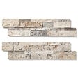 RO'MA NATURE - Pierre de parement Travertin Gris Silver 60x15 cm Brut/Adouci (lot de 0,99 m² soit 11 plaques) - vignette