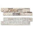 RO'MA NATURE - Pierre de parement Travertin Gris Silver 60x15 cm Brut/Adouci (lot de 0,99 m² soit 11 plaques) - vignette