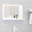 VIDAXL - vidaXL Miroir de salle de bain Blanc 60x10,5x37 cm Bois d’ingénierie - vignette