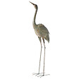 BELIANI - Statue de jardin BOFFA Oiseau grue Marron - vignette