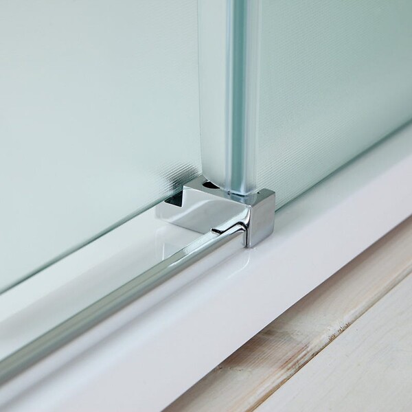 KIAMAMI VALENTINA - Porte De Douche En Niche 140 Cm Côté Fixe À Droite Verre Satiné | Dream - large