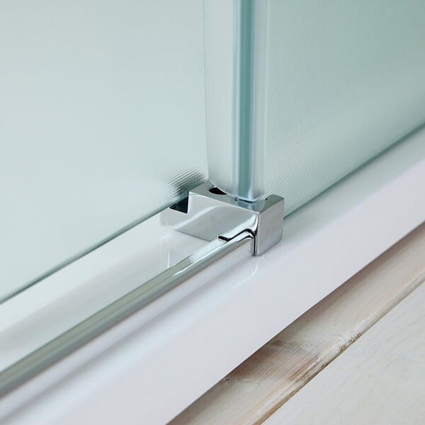 KIAMAMI VALENTINA - Porte De Douche En Niche 150 Cm Côté Fixe À Droite Verre Satiné | Dream - large