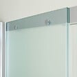 KIAMAMI VALENTINA - Porte De Douche En Niche Avec Paroi Fixe À Gauche Et Verre Satiné 140 Cm | Dream - vignette