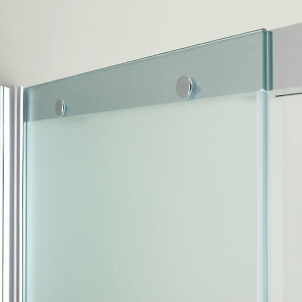KIAMAMI VALENTINA - Porte De Douche En Niche De 120 Cm Avec Paroi Fixe À Gauche Verre Satiné | Dream - large