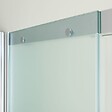 KIAMAMI VALENTINA - Porte De Douche En Niche De 120 Cm Avec Paroi Fixe À Gauche Verre Satiné | Dream - vignette