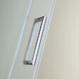 KIAMAMI VALENTINA - Porte De Douche En Niche De 120 Cm Avec Paroi Fixe À Gauche Verre Satiné | Dream - vignette