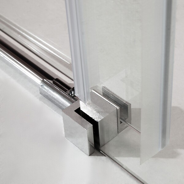 KIAMAMI VALENTINA - Porte De Douche En Niche 130 Cm Côté Fixe À Droite Verre Transparent | Dream - large