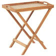 BELIANI - Table d\'appoint pour le jardin JAVA Acacia Marron clair Pliant - vignette