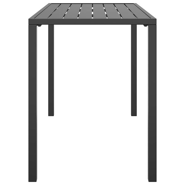 VIDAXL - vidaXL Table à manger de jardin anthracite 110x54x70 cm acier - large