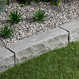 RO'MA NATURE - Bordure de jardin Grès Kandla Gris 50x12x12 cm (à l'unité) - vignette