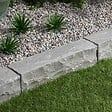 RO'MA NATURE - Bordure de jardin Grès Kandla Gris 50x12x12 cm (lot de 40 bordures soit 20 mètres) - vignette