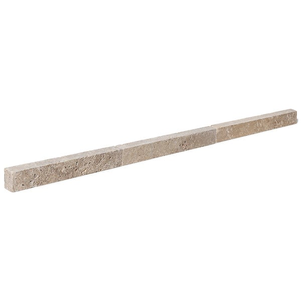 RO'MA NATURE - Bordure de jardin Travertin Beige Mix 50x7x5 cm (lot de 20 bordures soit 10 mètres) - large