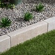 RO'MA NATURE - Bordure de jardin Pierre d'Egypte Beige 50x15x8 cm (lot de 20 bordures soit 10 mètres) - vignette
