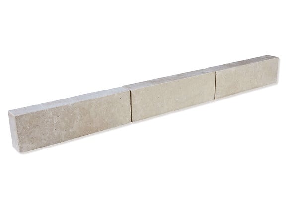RO'MA NATURE - Bordure de jardin Pierre d'Egypte Beige 50x15x8 cm (lot de 20 bordures soit 10 mètres) - large