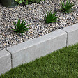 RO'MA NATURE - Bordure de jardin Pierre de l'Atlas Gris 50x15x8 cm (à l'unité) - vignette