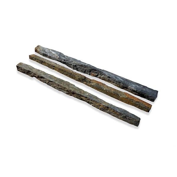 RO'MA NATURE - Bordure de jardin Schiste 150x3-7x3-7 cm (lot de 15 bordures soit 22,5 mètres) - large