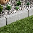RO'MA NATURE - Bordure de jardin Grès Kandla Gris 50x20x8 cm (lot de 20 bordures soit 10 mètres) - vignette