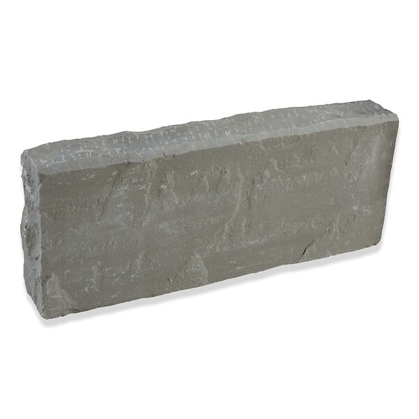 RO'MA NATURE - Bordure de jardin Grès Kandla Gris 50x20x8 cm (lot de 20 bordures soit 10 mètres) - large
