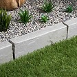 RO'MA NATURE - Bordure de jardin Grès Kandla Gris 50x20x8 cm (lot de 10 bordures soit 5 mètres) - vignette