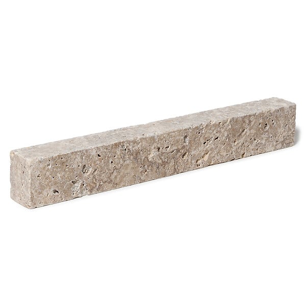 RO'MA NATURE - Bordure de jardin Travertin Beige Mix 50x7x5 cm (à l'unité) - large