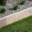 RO'MA NATURE - Bordure de jardin Travertin Beige Mix 50x20x5 cm (lot de 20 bordures soit 10 mètres) - vignette
