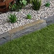 RO'MA NATURE - Bordure de jardin Schiste 50x3-7x3-7 cm (à l'unité) - vignette