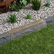 RO'MA NATURE - Bordure de jardin Schiste 50x3-7x3-7 cm (lot de 15 bordures soit 7,5 mètres) - vignette