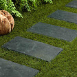 RO'MA NATURE - Pas japonais Rectangle Ardoise Verte 60x30x2-3 cm (lot de 20) - vignette
