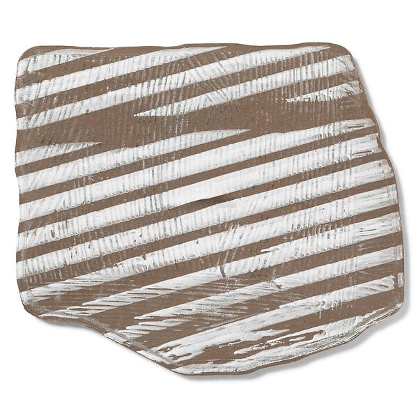 RO'MA NATURE - Pas japonais Irrégulier Grès cérame effet Pierre Beige 42x36x2 cm (lot de 5) - large