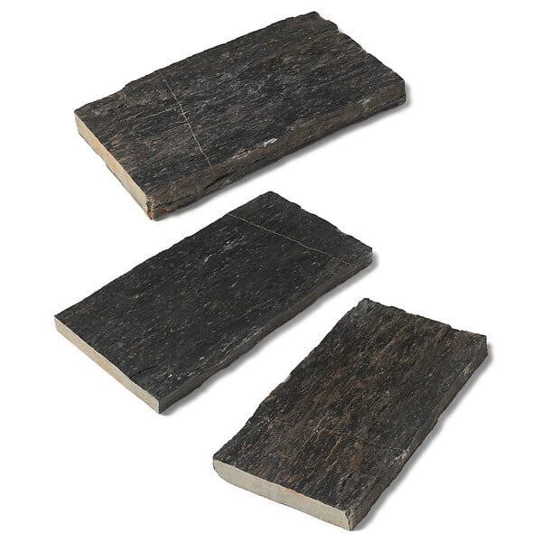 RO'MA NATURE - Pas japonais Rectangle Schiste 60x30x3-7 cm (lot de 5) - large