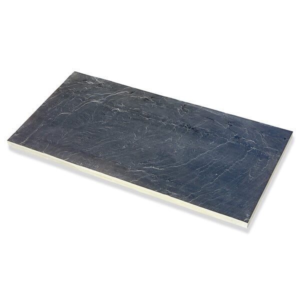 RO'MA NATURE - Pas japonais Rectangle Ardoise Noire 100x50x2-3 cm (lot de 15) - large