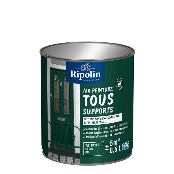 RIPOLIN - Ri 26 multisup mat ral 6005 vert ba 0,5l - large