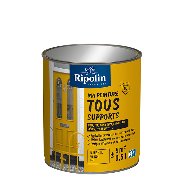 RIPOLIN - Ri 26 multisup mat ral 1004 jaune m 0,5l - large