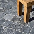 RO'MA NATURE - Pavé Pierre d'Adana Gris Bleu Foncé 15,25x15,25x3 cm (vendu au m² - 42 pavés/m²) - vignette