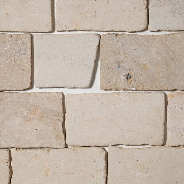 RO'MA NATURE - Pavé Pierre Antica Beige Longueur Libre x15x1,5 cm (vendu au m²) - large