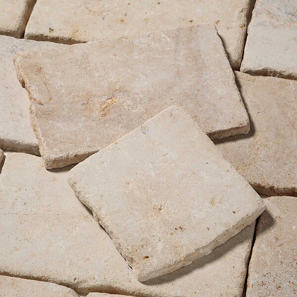RO'MA NATURE - Pavé Pierre Antica Beige Longueur Libre x15x1,5 cm (vendu au m²) - large