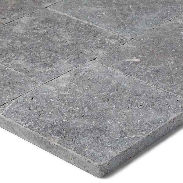 RO'MA NATURE - Pavé Pierre d'Egypte Grise 20x20x2 cm (vendu au m² - 25 pavés/m²) - large