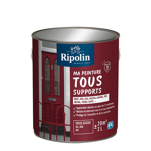 RIPOLIN - Ri 26 multisup mat ral 3004 rge bas 2l - large