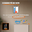 BESTHERM - Radiateur électrique fixe connecté WiFi à inertie sèche céramique - BESTHERM - ILLO CONNECT 1500W - horizontal blanc - vignette