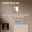 BESTHERM - Radiateur électrique fixe connecté WiFi à inertie sèche céramique - BESTHERM - ILLO CONNECT 2000W - horizontal blanc - vignette
