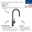 VILLEROY ET BOCH - Robinet cuisine  Umbrella flex anthracite - vignette