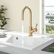 VILLEROY ET BOCH - Robinet cuisine  Umbrella flex or mat + nettoyant - vignette