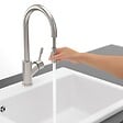 VILLEROY ET BOCH - Robinet cuisine  Umbrella flex acier massif + nettoyant - vignette