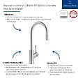 VILLEROY ET BOCH - Robinet cuisine  Umbrella flex acier massif - vignette