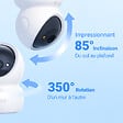 EZVIZ - Caméra surveillance intérieure Wi-Fi motorisée - H6c G1 4K - vignette