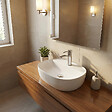 SWISS AQUA TECHNOLOGIES - Swiss Aqua Technologies Vasque à poser Infinitio 60 x 40 x 12,5 cm sans trop-plein, blanc (SATINF6040) - vignette